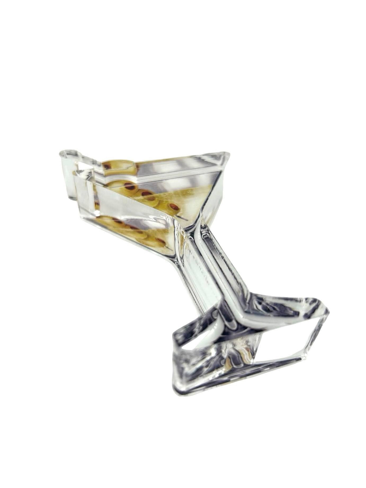 Martini acrylic napkin weight from another angle