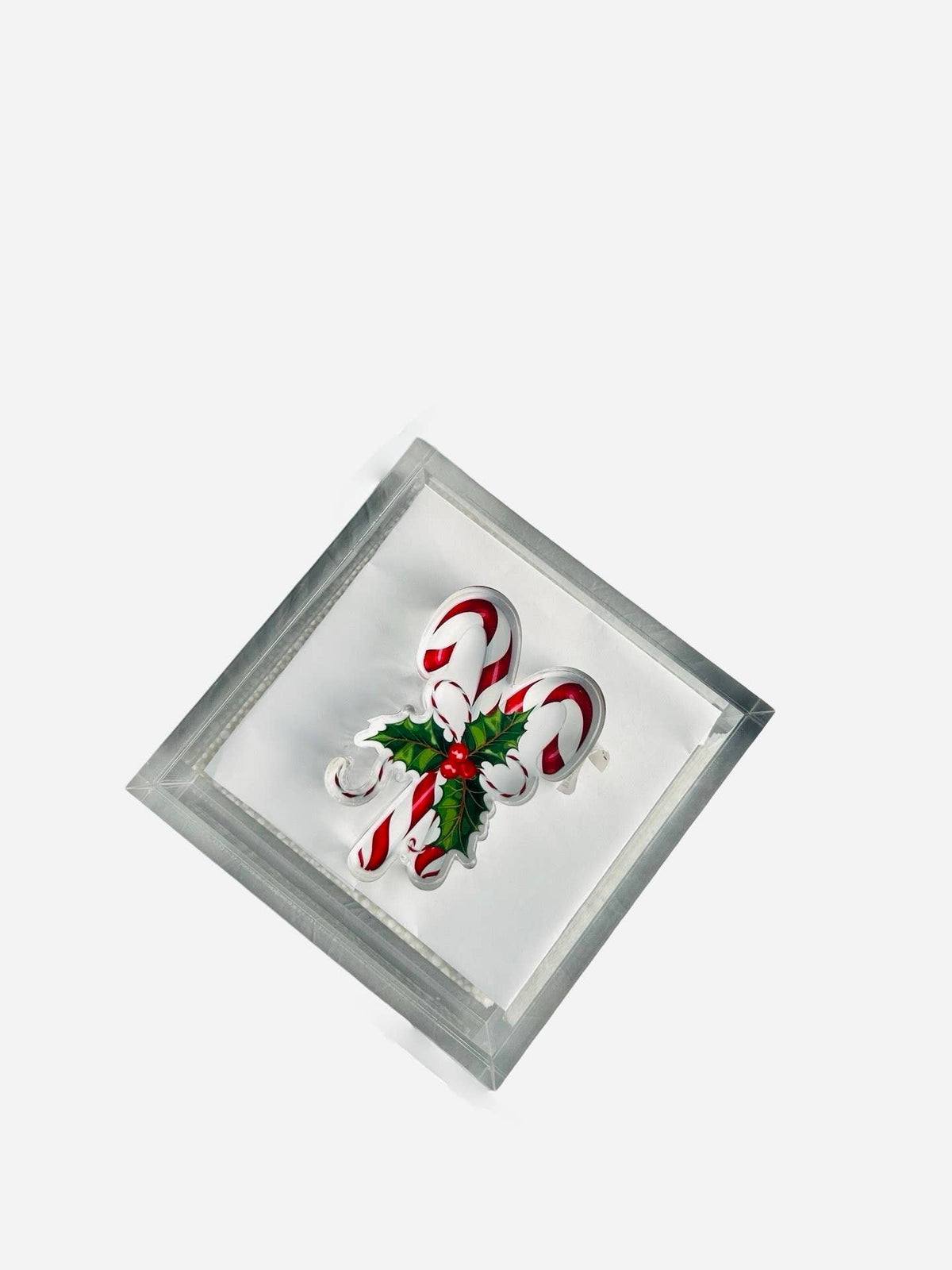 Maven Home Candy Cane acrylic napkin weight - view 03