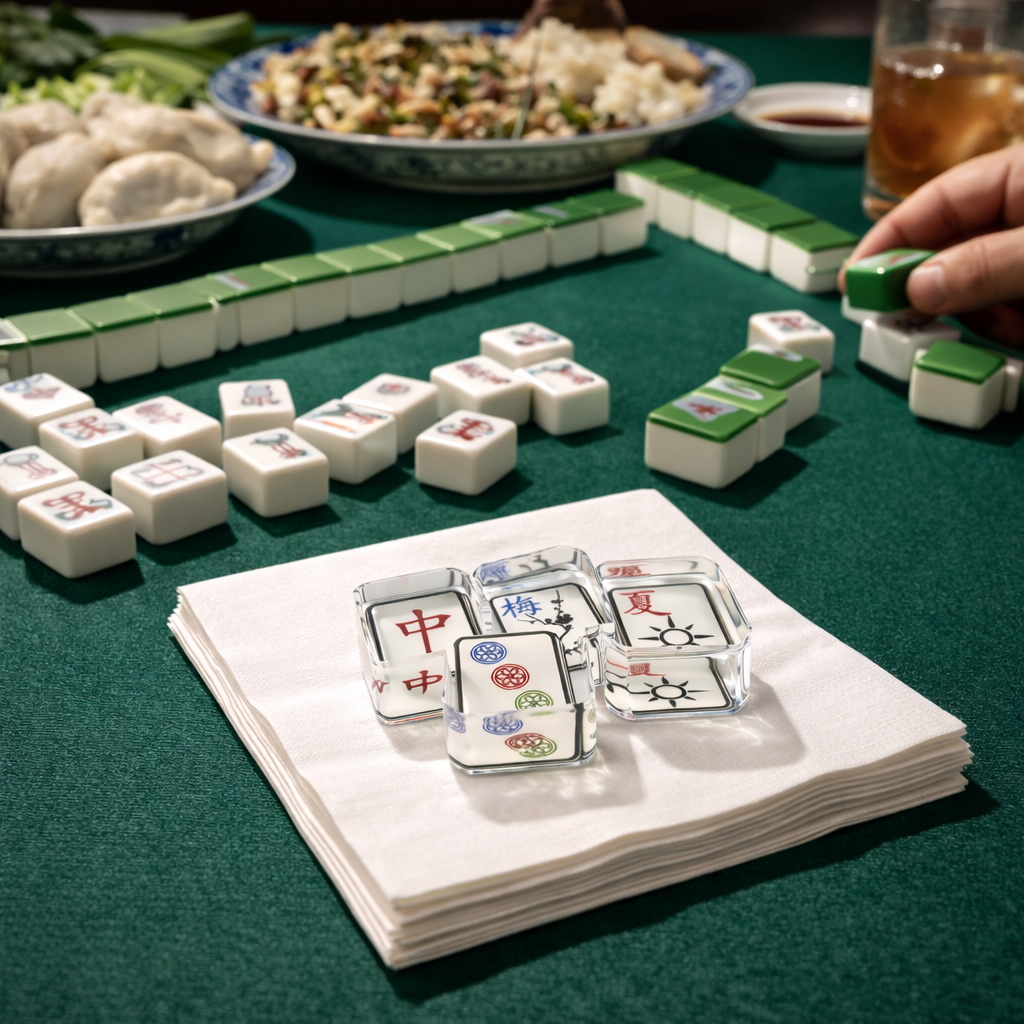 Maven Home Mahjong acrylic napkin weight - view 03