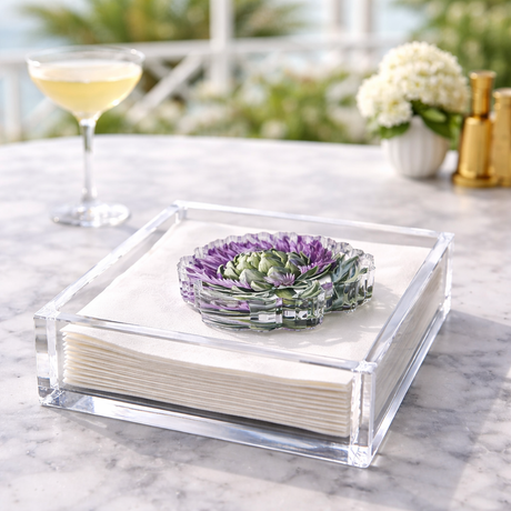 Maven Home Artichoke acrylic napkin weight