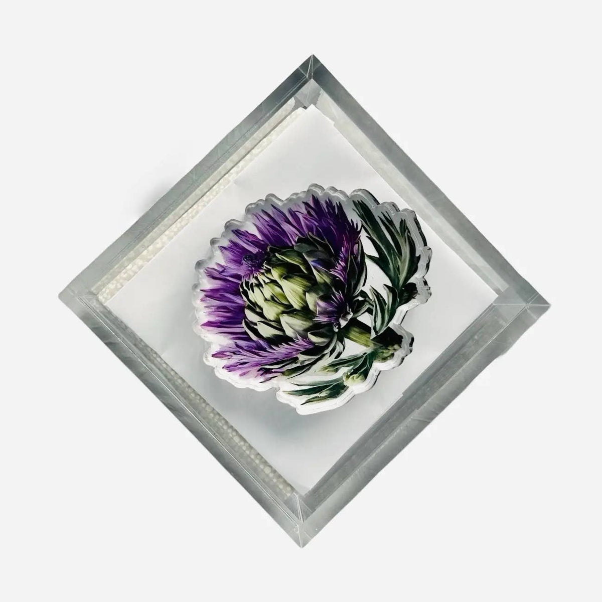 Maven Home Artichoke acrylic napkin weight alternate view