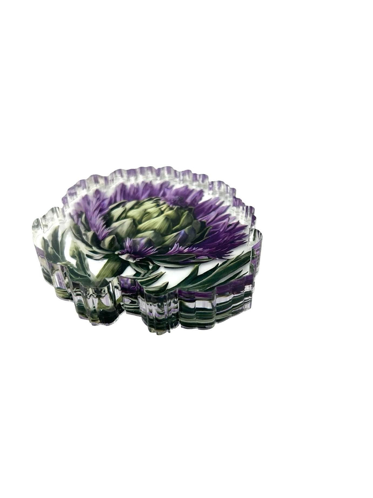 Maven Home Artichoke acrylic napkin weight - view 05