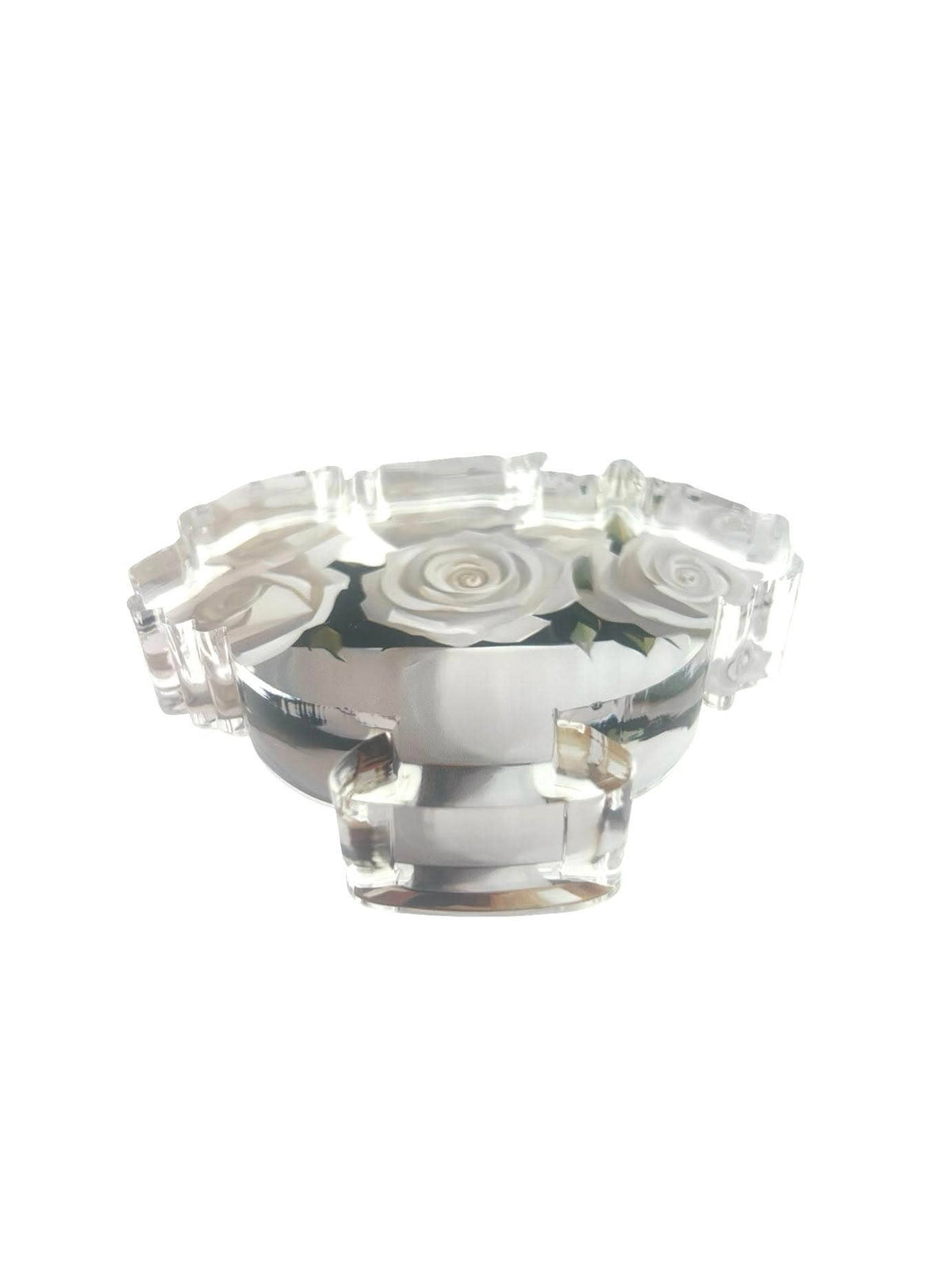 Maven Home White Roses acrylic napkin weight - view 06