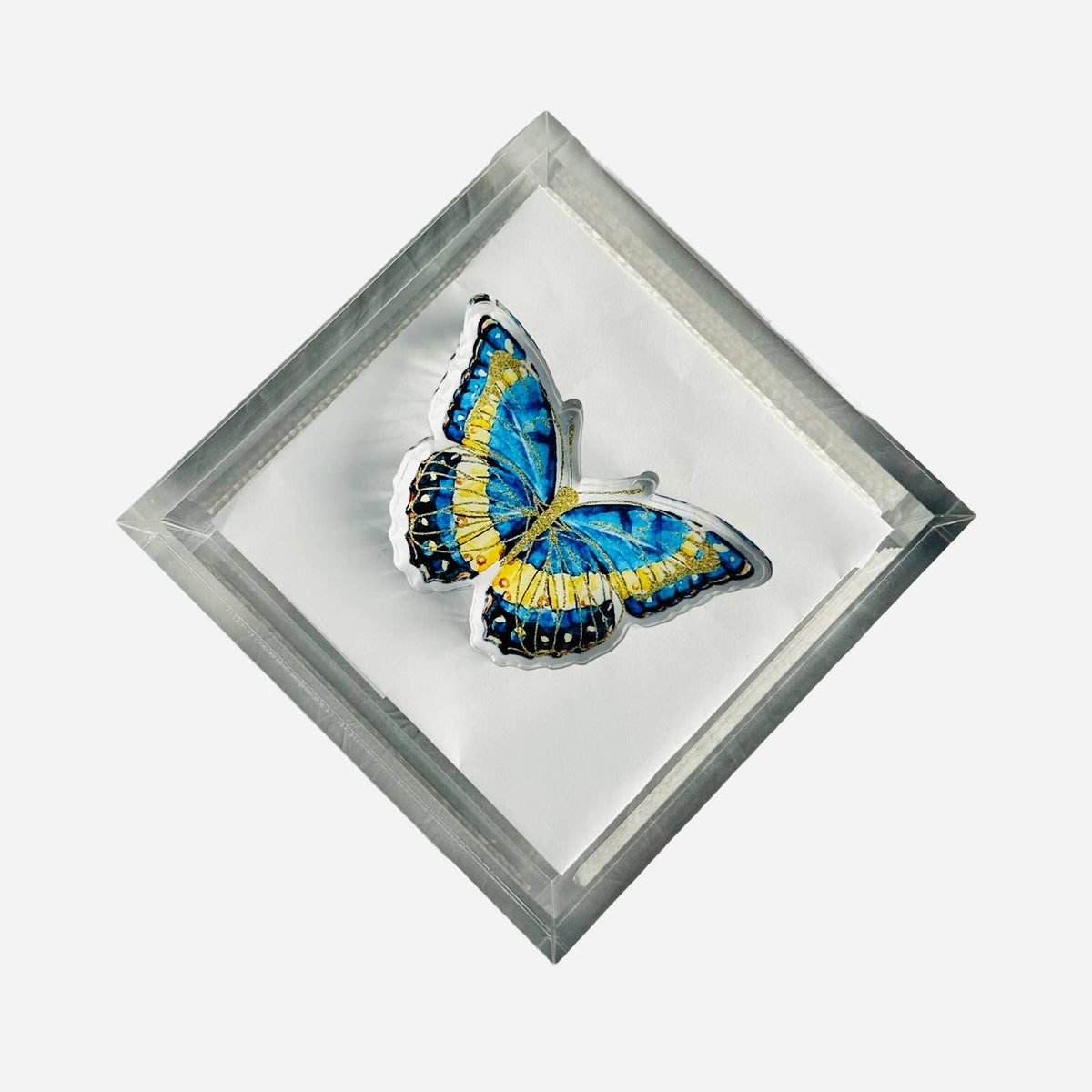 Maven Home Butterfly Blues acrylic napkin weight - view 05