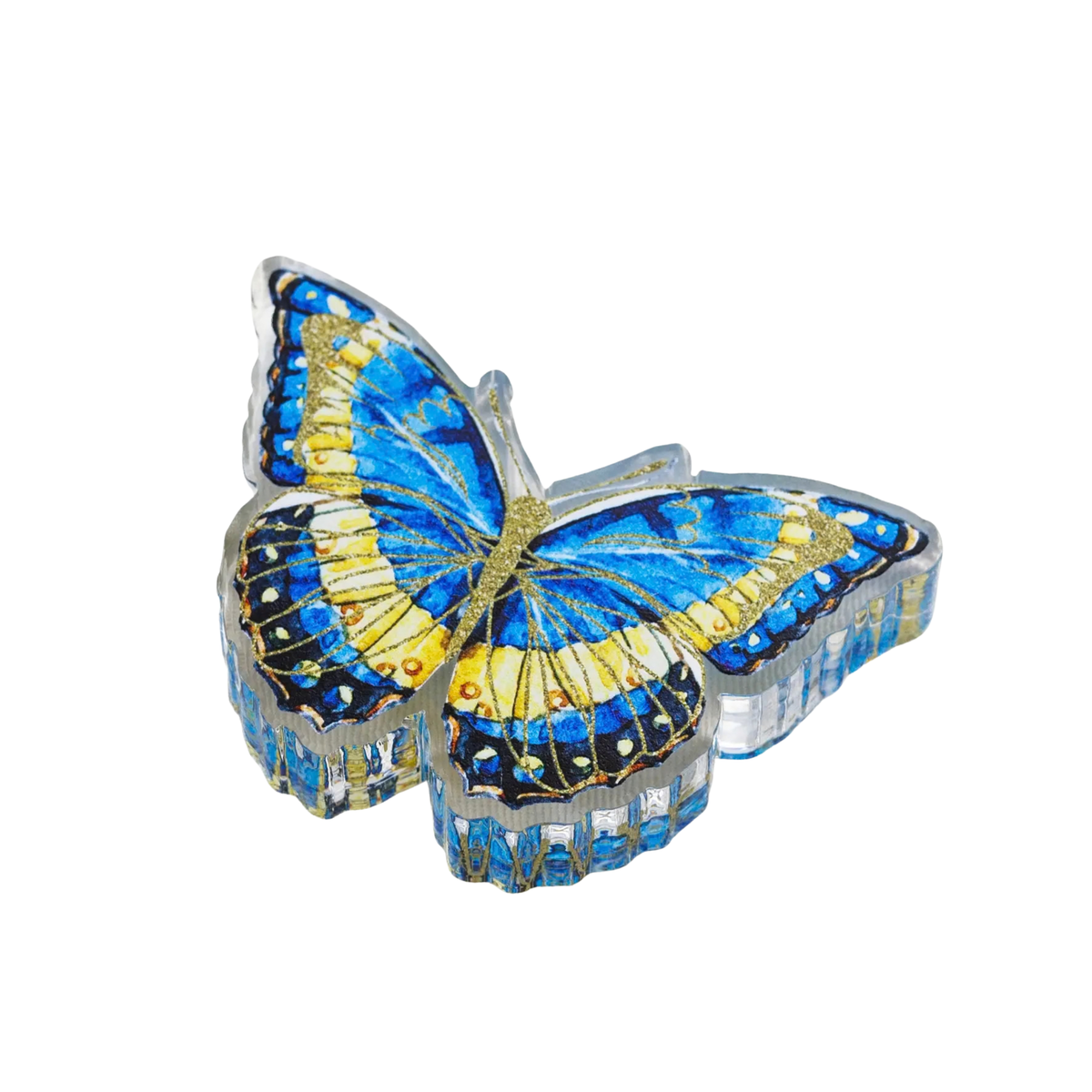 Maven Home Butterfly Blues acrylic napkin weight - view 08
