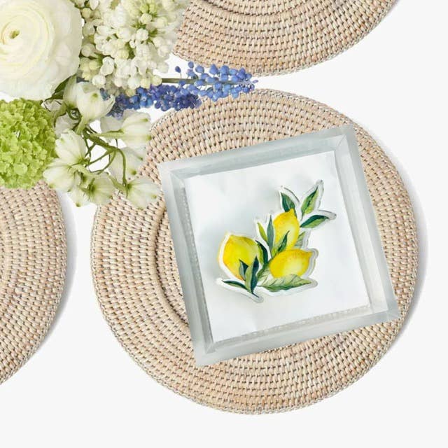 Maven Home Lemons acrylic napkin weight alternate view