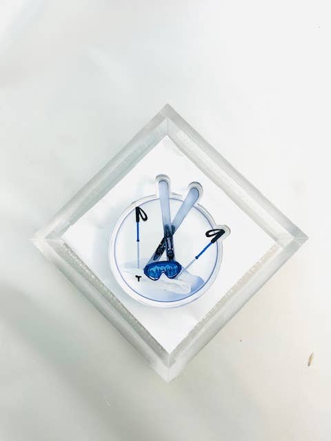 Maven Home Ski acrylic napkin weight - view 05