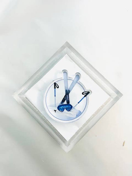 Maven Home Ski acrylic napkin weight - view 05