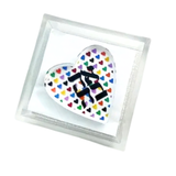 Maven Home Ahava Heart acrylic napkin weight alternate view