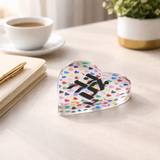 Maven Home Ahava Heart acrylic napkin weight - view 04