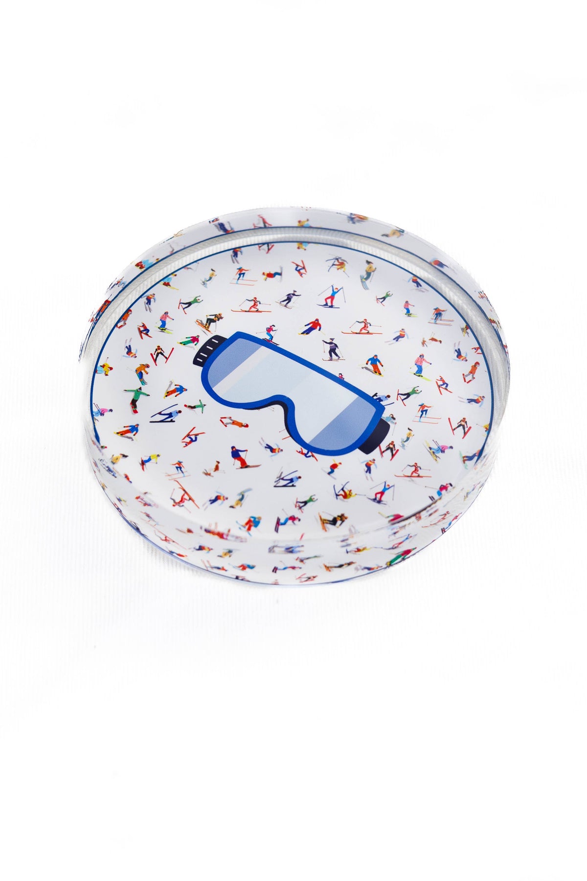 Maven Home Ski Goggles acrylic napkin weight alternate view