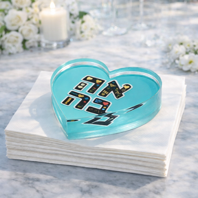 Maven Home Ahava Aqua acrylic napkin weight