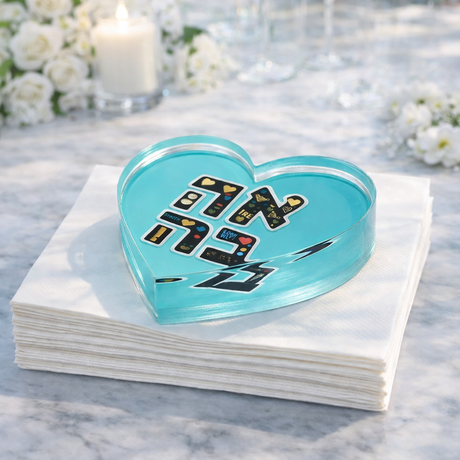 Maven Home Ahava Aqua acrylic napkin weight