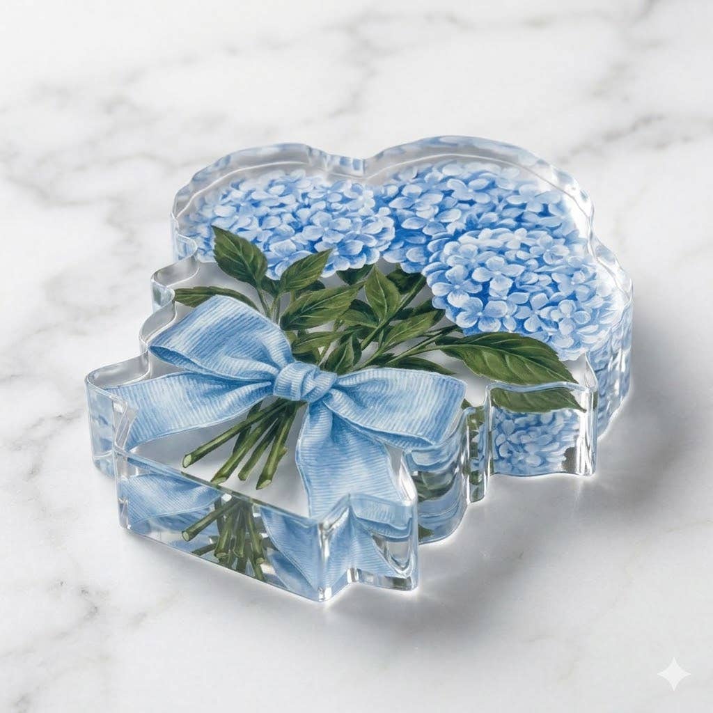 Maven Home Hydrangea acrylic napkin weight - view 05