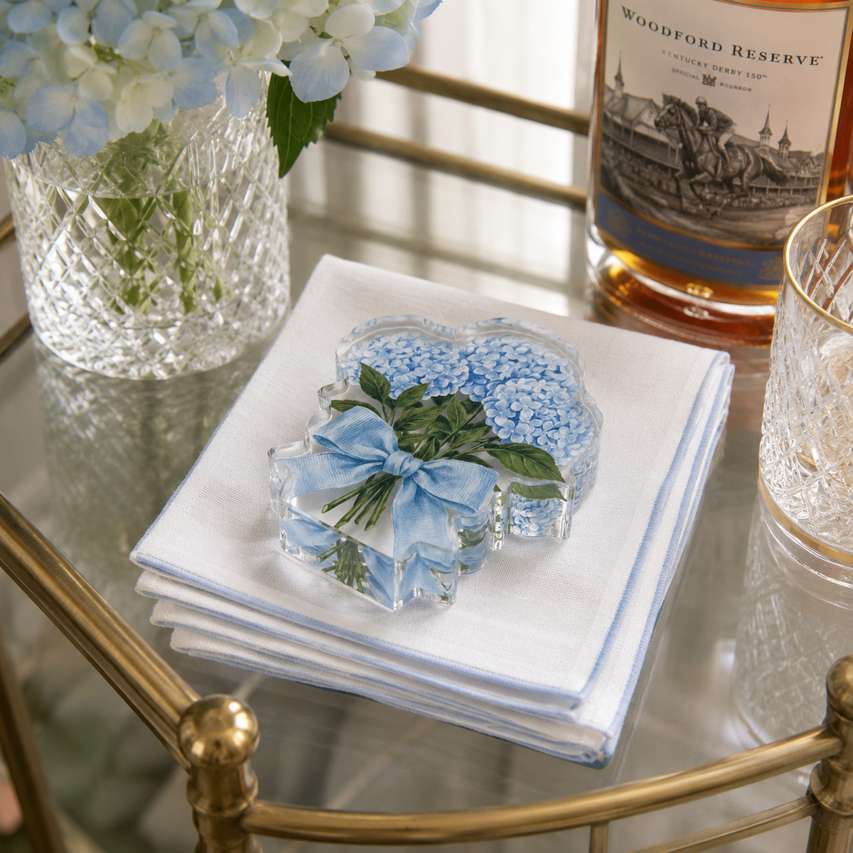 Maven Home Hydrangea acrylic napkin weight - view 06