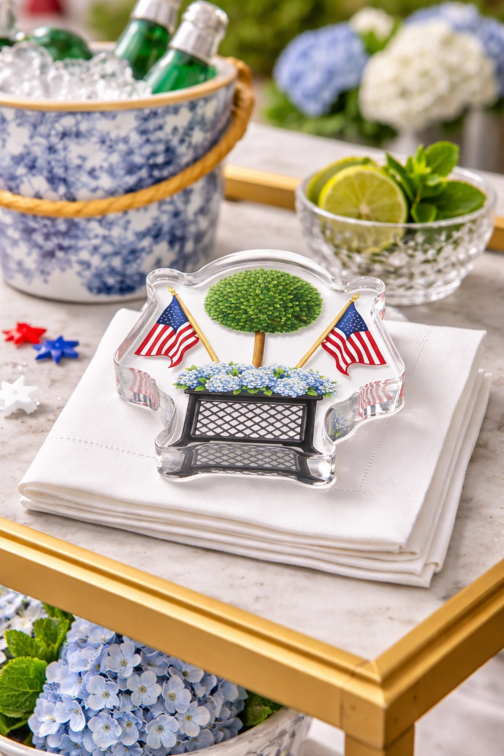 Maven Home Americana acrylic napkin weight