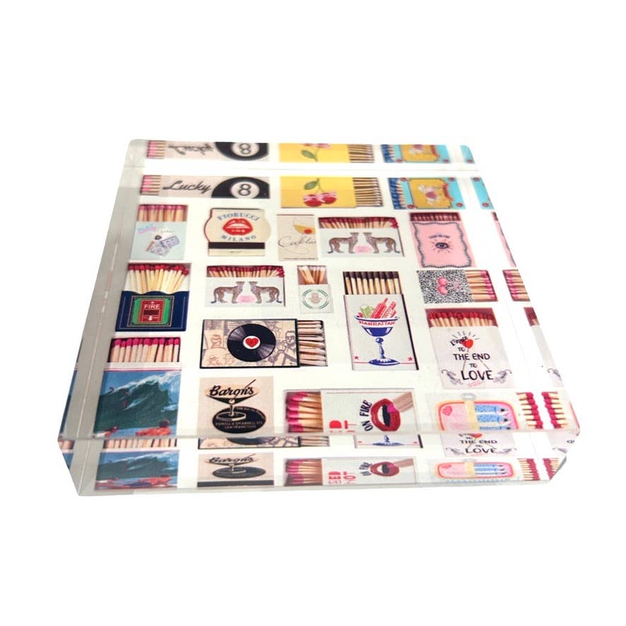 Maven Home Matchbox acrylic napkin weight - view 03