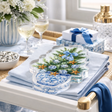 Maven Home Blue Christmas acrylic napkin weight
