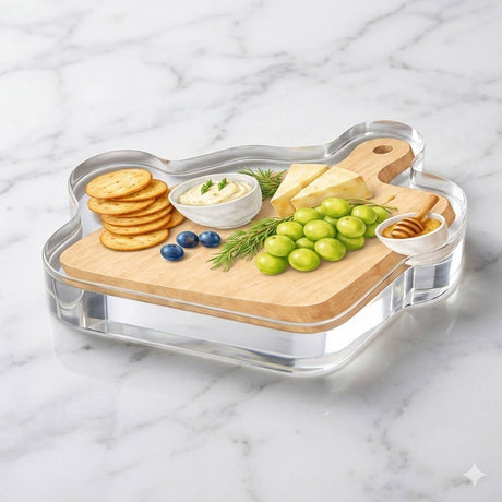 Maven Home Cheese Please acrylic napkin weight - view 03