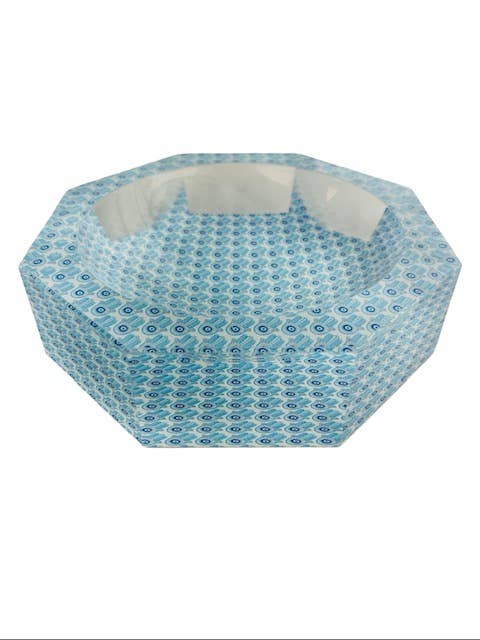 Octagonal Acrylic Accent Bowl, Hamsa Wallpaper - view 04