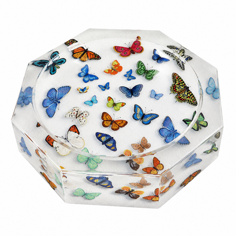 Octagonal Acrylic Accent Bowl, Flutter - alternate view