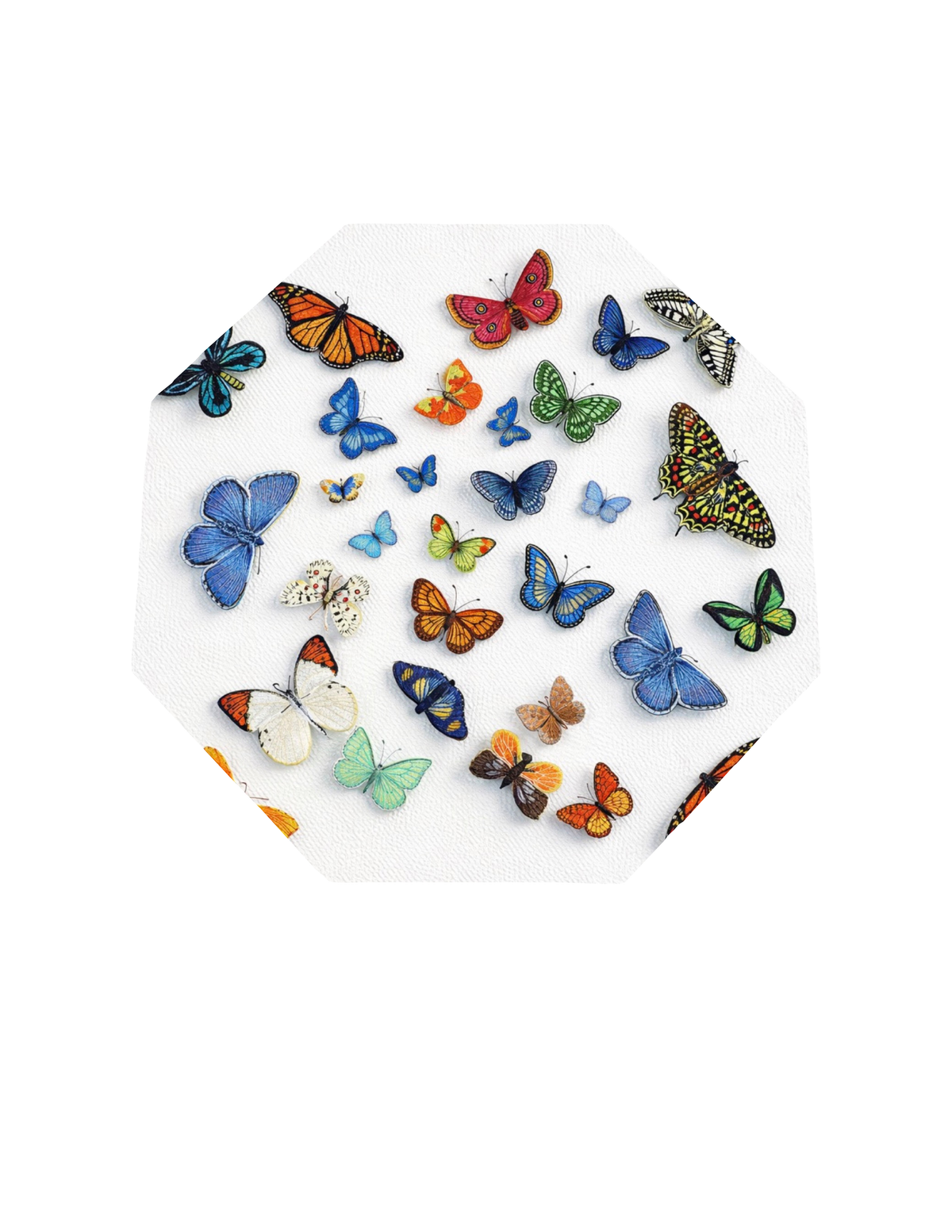 Octagonal Acrylic Accent Bowl, Flutter - view 03