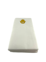 Maven Home Linen-Feel Guest Towel Napkins, Gold Hamsa - view 04