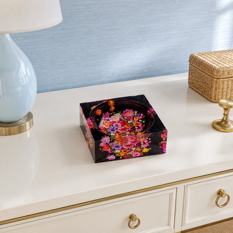 Decorative Acrylic Bowl, Elegant Floral, Petit — photo 5