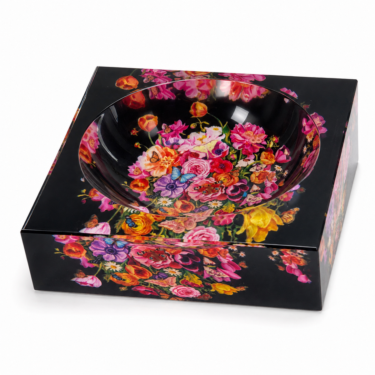 Decorative Acrylic Bowl, Elegant Floral, Petit — photo 8