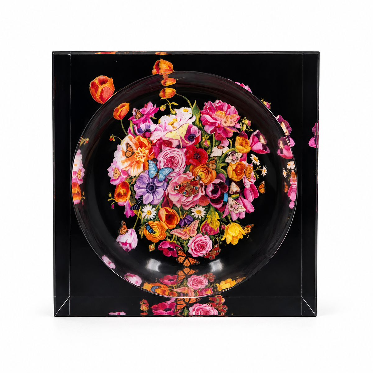 Decorative Acrylic Bowl, Elegant Floral, Petit — photo 9