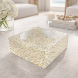 Decorative Acrylic Bowl, Woven, Petit