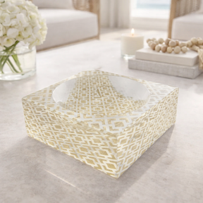 Decorative Acrylic Bowl, Woven, Petit