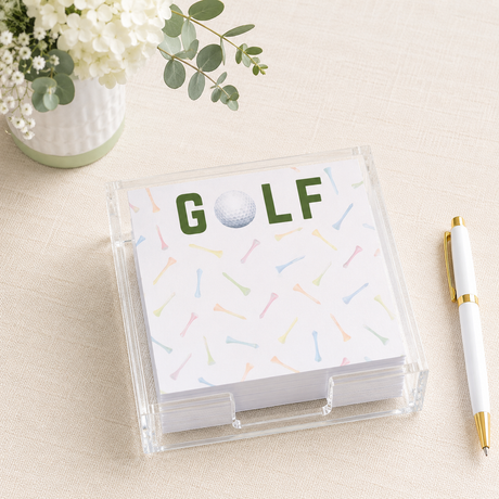 Maven Home Golf acrylic notepad holder