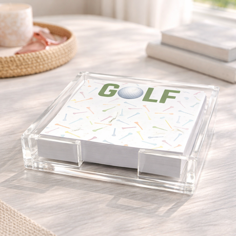 Maven Home Golf acrylic notepad holder alternate view