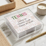 Maven Home Tennis acrylic notepad holder alternate view