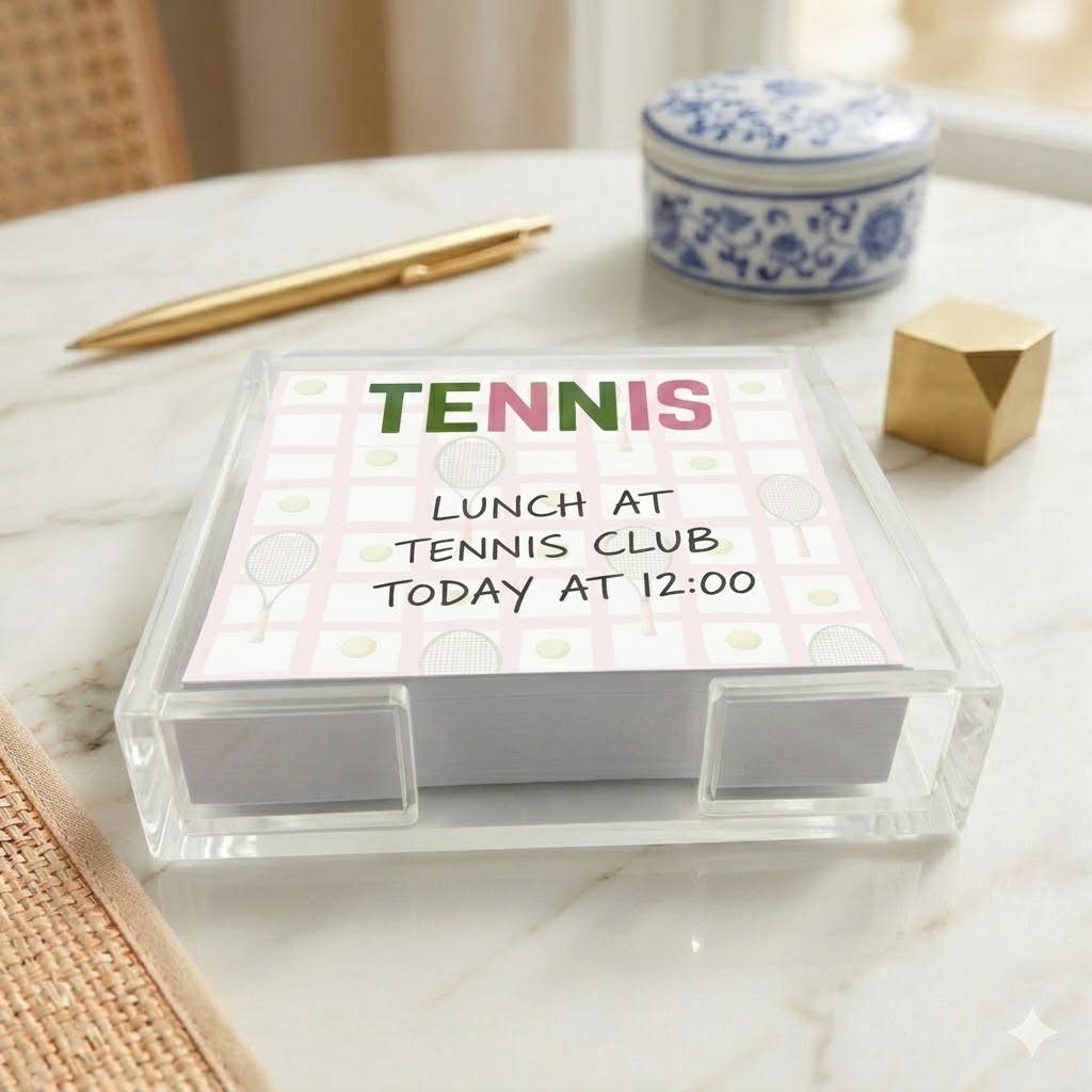 Maven Home Tennis acrylic notepad holder - view 04