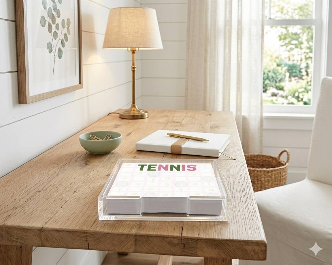 Maven Home Tennis acrylic notepad holder - view 06