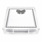 Maven Home Black Bow acrylic notepad holder - view 03