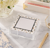 Maven Home Mahjong Bamboo Lotus acrylic notepad holder alternate view