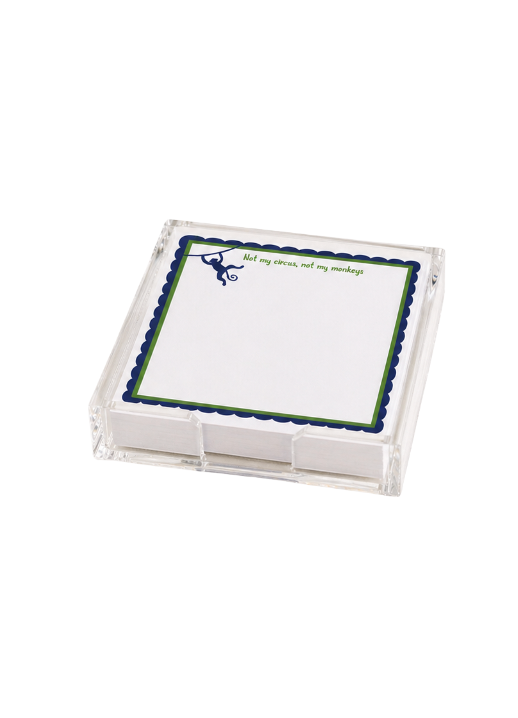 Maven Home Not My Circus, Not My Monkeys acrylic notepad holder alternate view