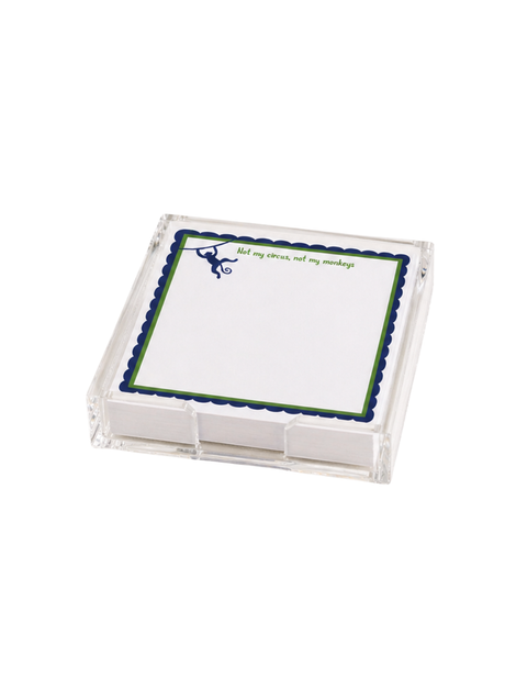 Maven Home Not My Circus, Not My Monkeys acrylic notepad holder alternate view