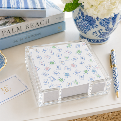 Maven Home Mahjong Wallpaper acrylic notepad holder