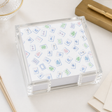 Maven Home Mahjong Wallpaper acrylic notepad holder alternate view