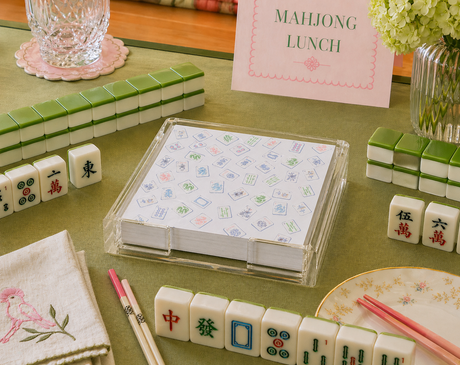 Maven Home Mahjong Wallpaper acrylic notepad holder - view 03