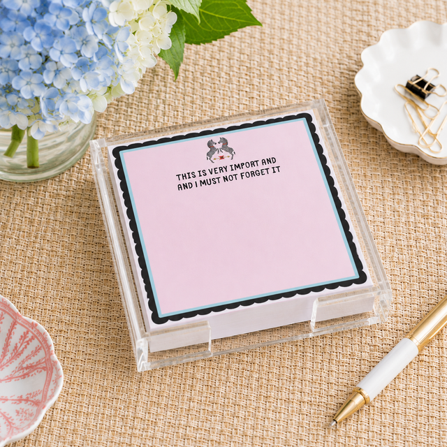 Maven Home Zebra acrylic notepad holder