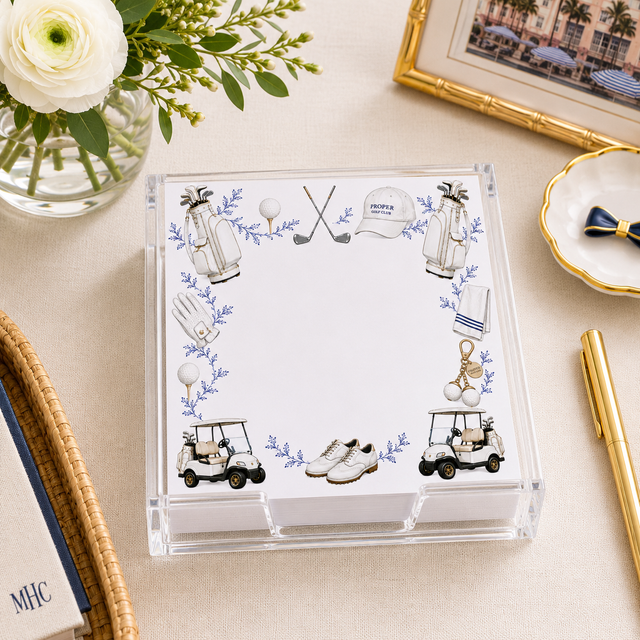 Maven Home Proper Golf acrylic notepad holder