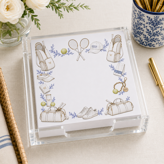 Maven Home Proper Tennis acrylic notepad holder