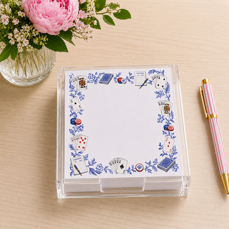 Maven Home Proper Canasta acrylic notepad holder