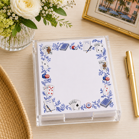 Maven Home Proper Canasta acrylic notepad holder alternate view