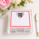 Maven Home Ahava Heart acrylic notepad holder alternate view